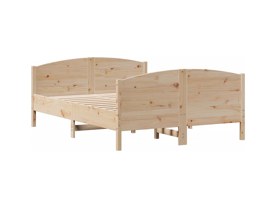 Cadre de lit sans matelas 120x200 cm bois de pin massif