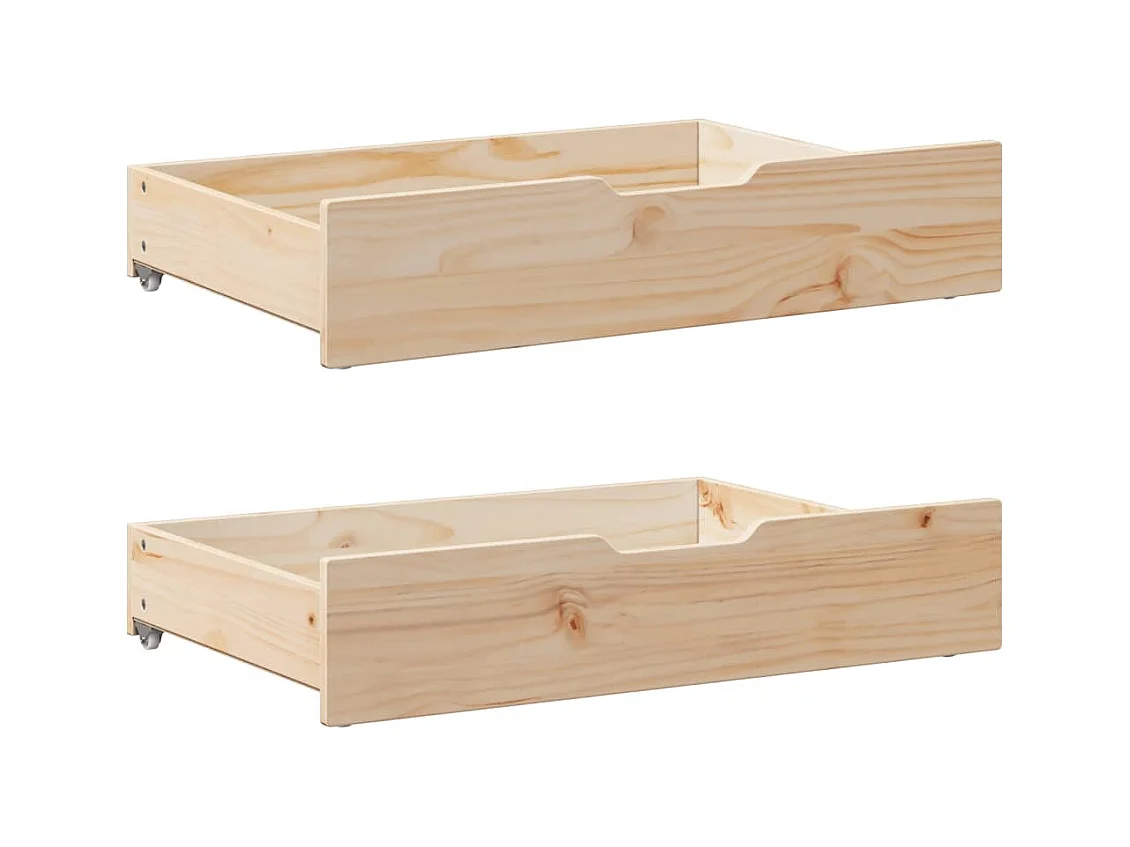 Cadre de lit avec tiroirs sans matelas 90x190 cm