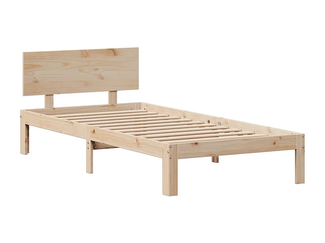 Giroletto con Cassetti 90x190 cm in Legno Massello di Pino