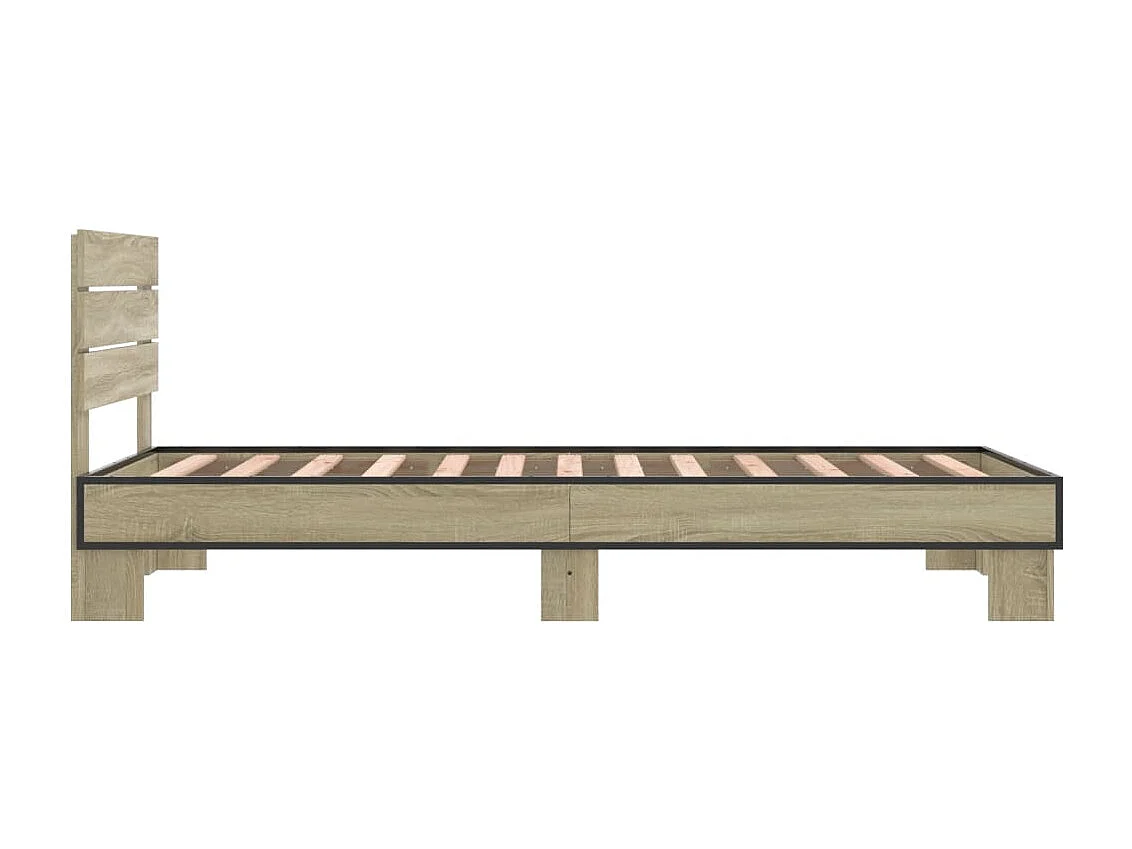 Giroletto Rovere Sonoma 100x200 cm Legno Multistrato e Metallo