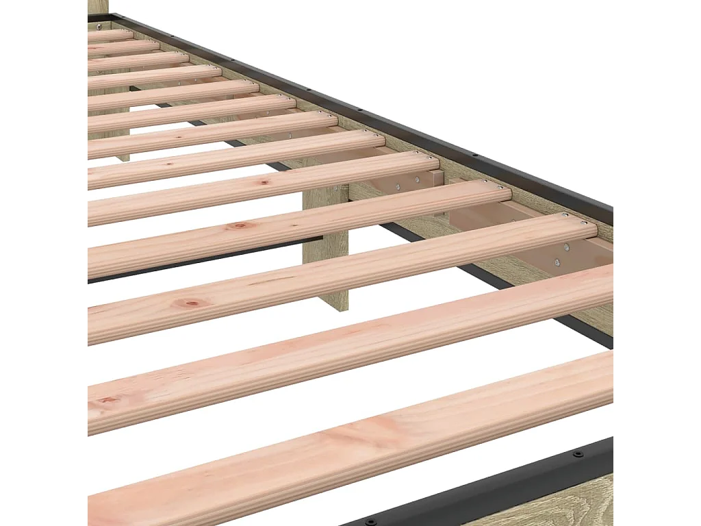 Giroletto Rovere Sonoma 100x200 cm Legno Multistrato e Metallo