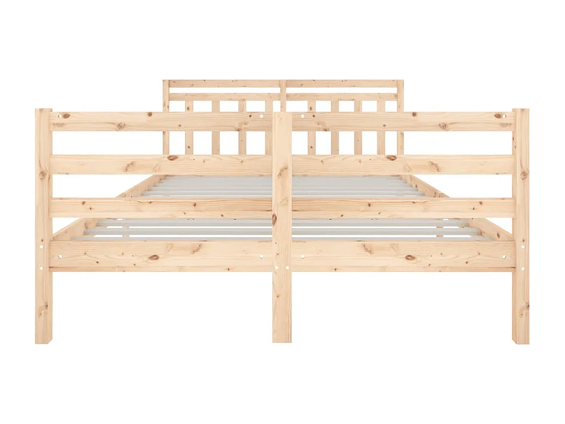 Cadre de lit sans matelas bois massif