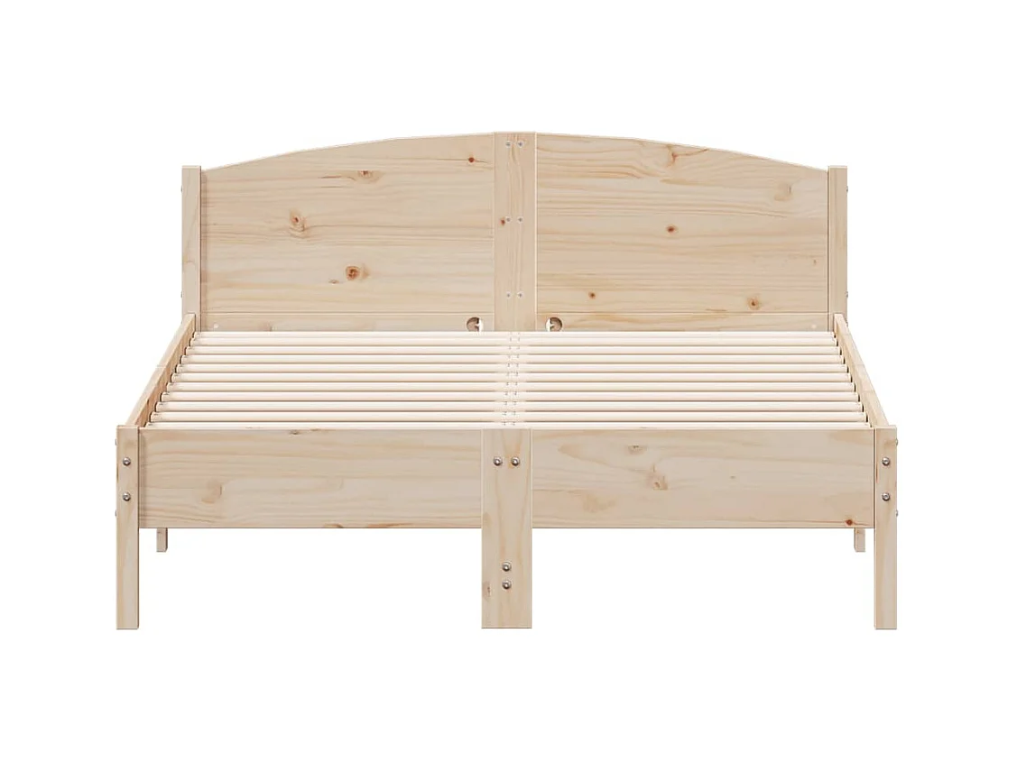Cadre de lit sans matelas 120x190 cm bois de pin massif