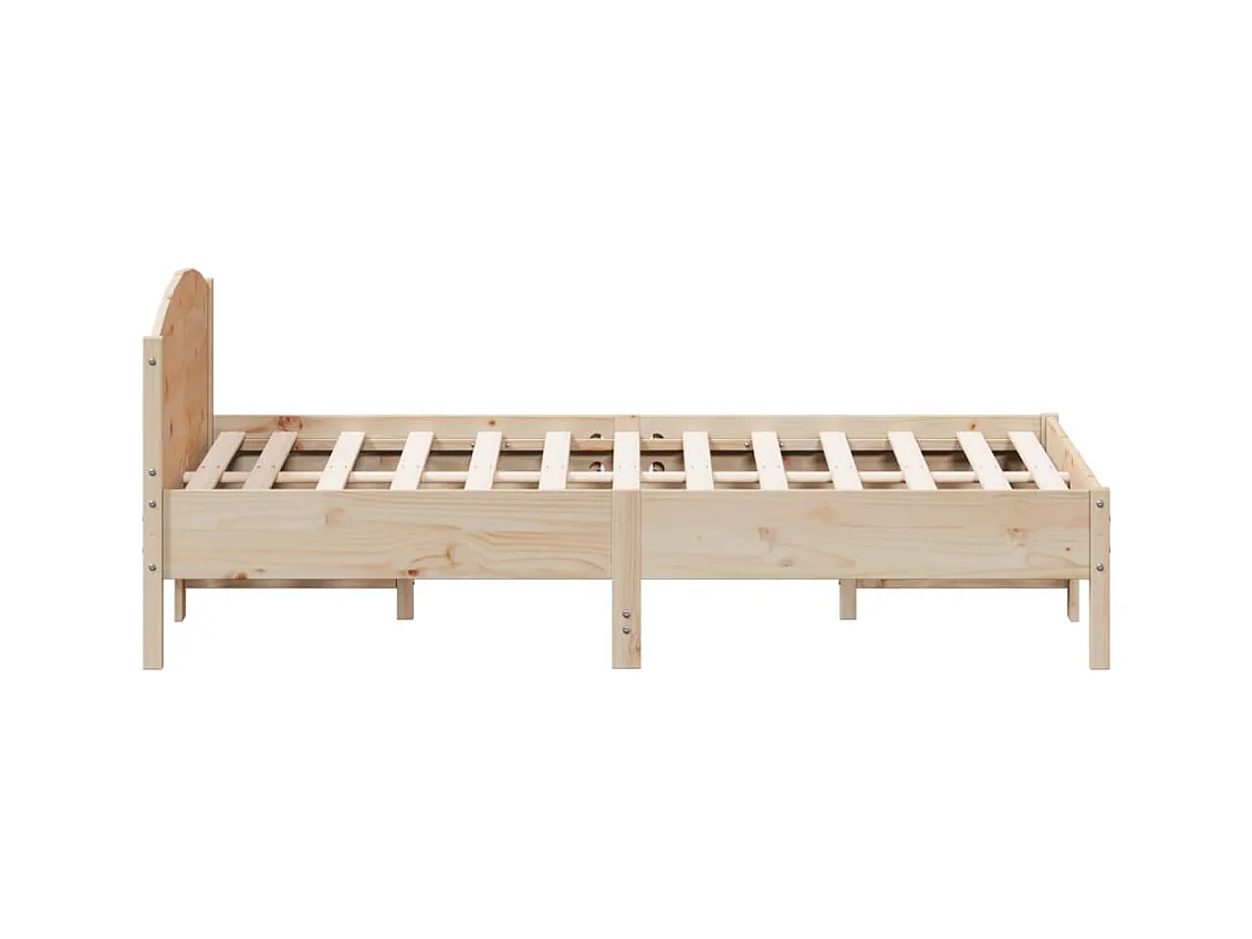 Cadre de lit sans matelas 120x190 cm bois de pin massif