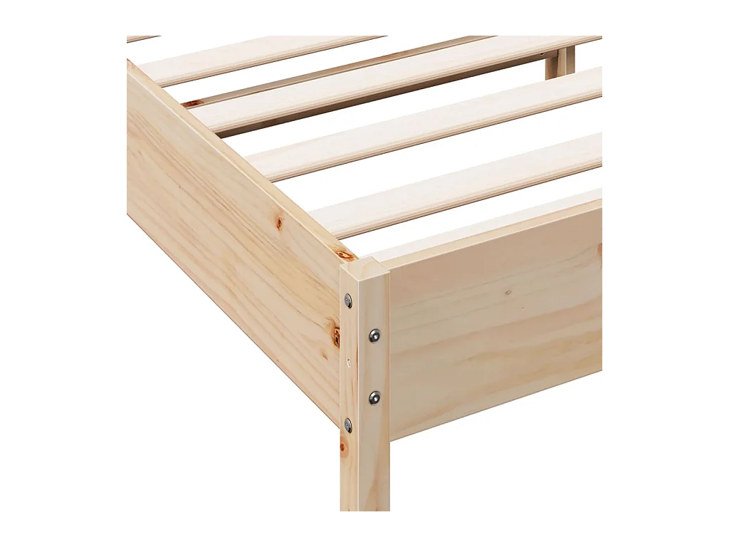 Cadre de lit sans matelas 120x190 cm bois de pin massif