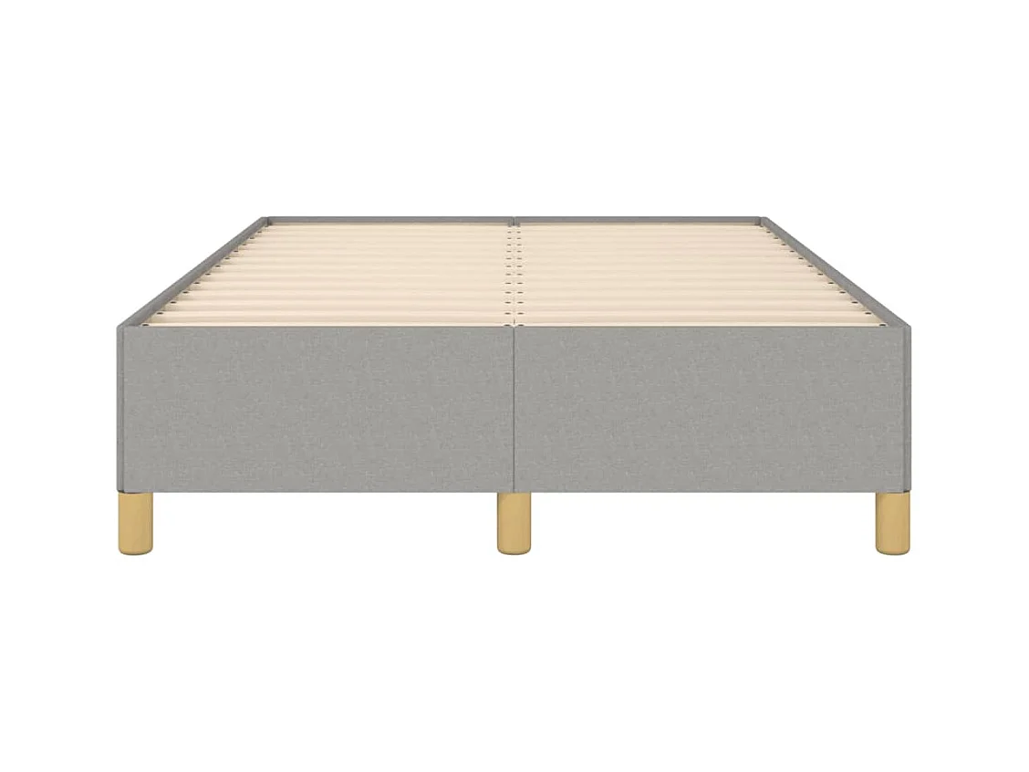 Bettgestell Hellgrau 120x190 cm Stoff