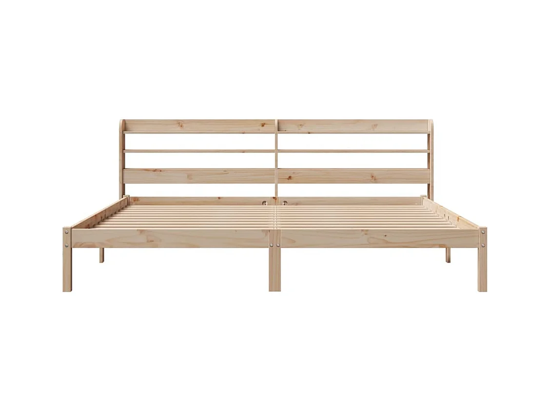 Cadre de lit sans matelas 180x200 cm bois massif de pin