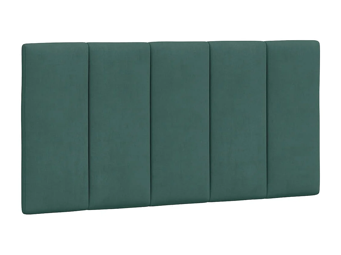 Lit avec matelas vert foncé 100x200 cm velours