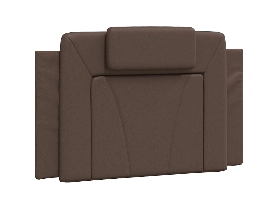 Lit avec matelas marron 80x200 cm similicuir