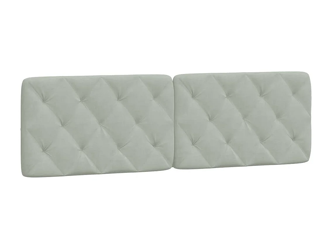Lit avec matelas gris clair 160x200 cm velours