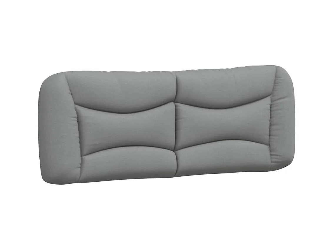 Letto con Materasso Grigio Chiaro180x200 cm Tessuto