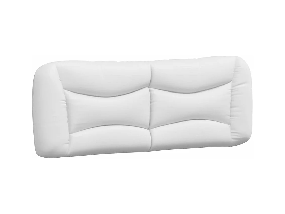 Letto con Materasso Nero e Bianco 120x200 cm in Similpelle