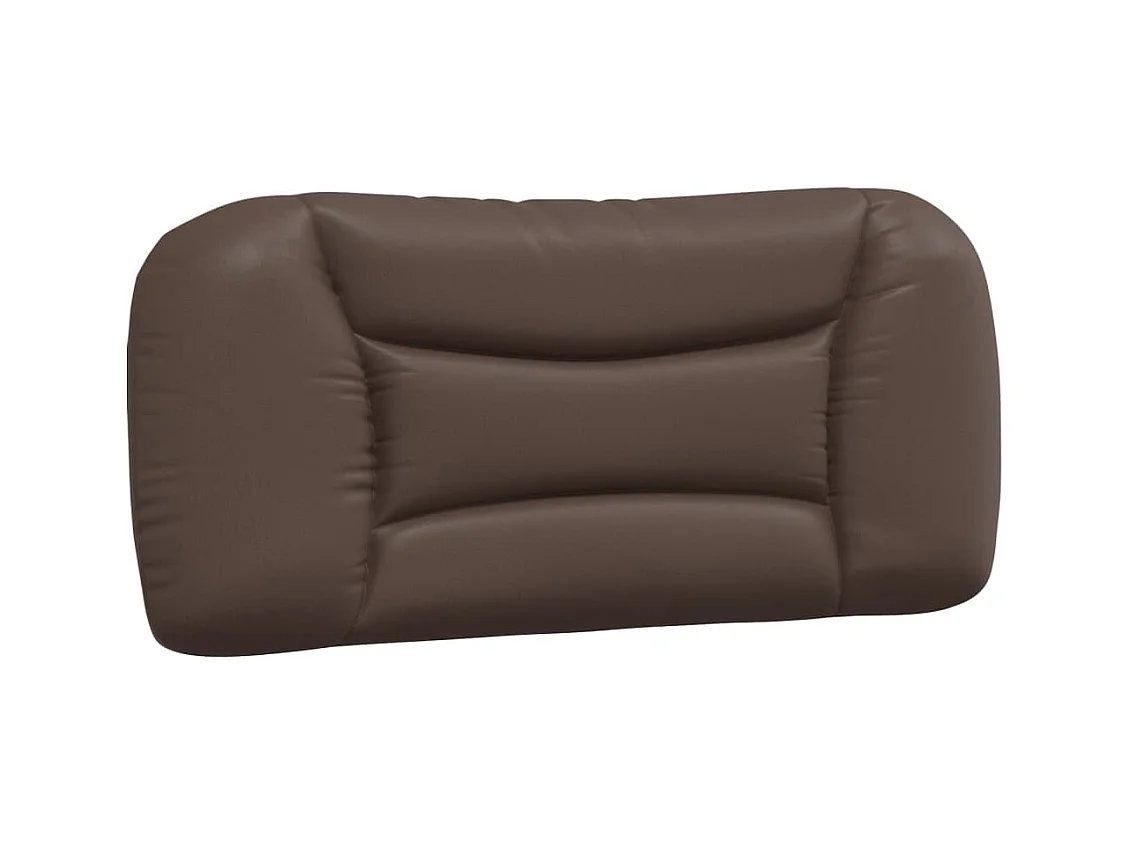 Lit avec matelas marron 90x200 cm similicuir