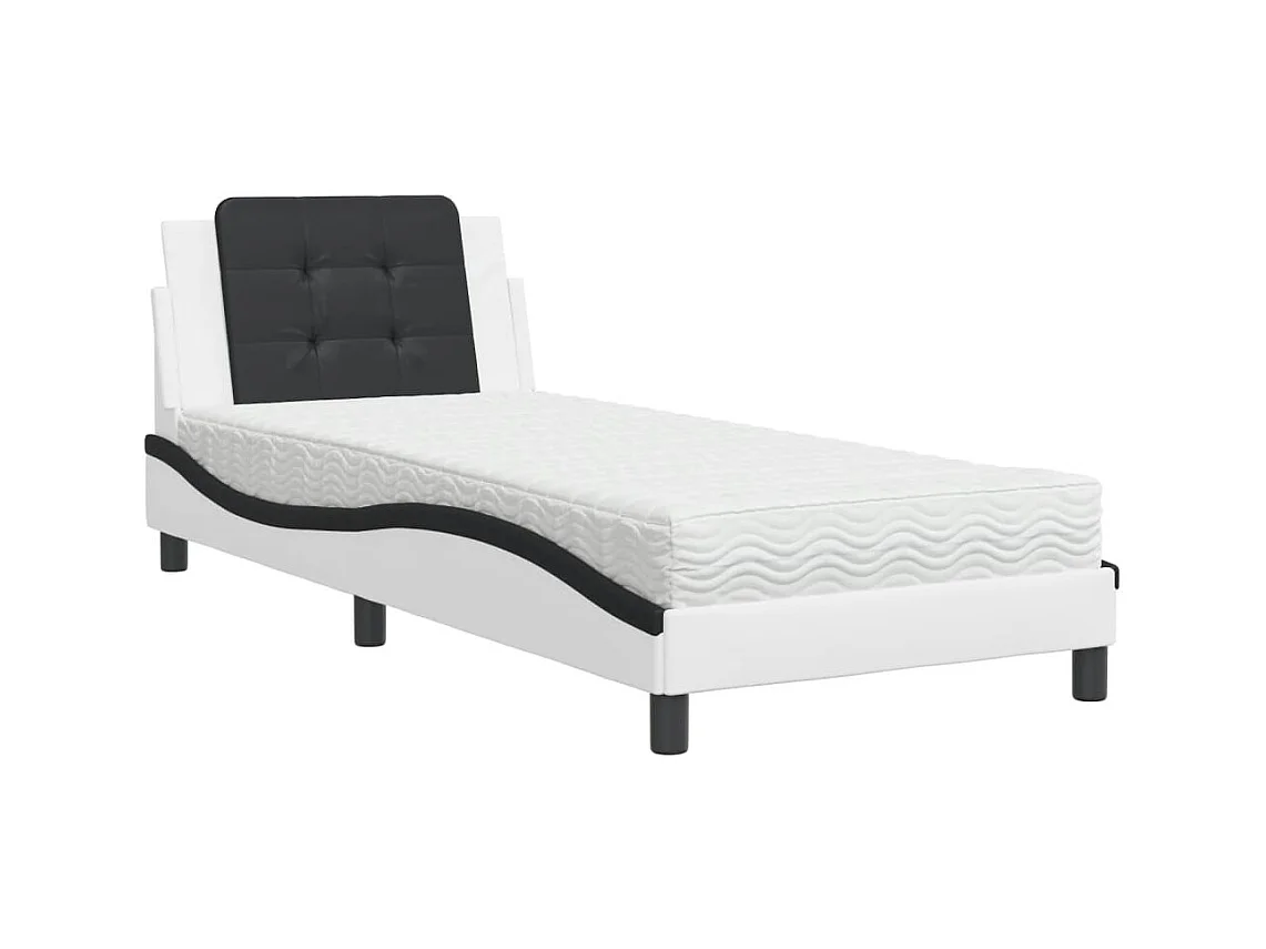 Bed met matras fluweel donkergrijs 120x200 cm