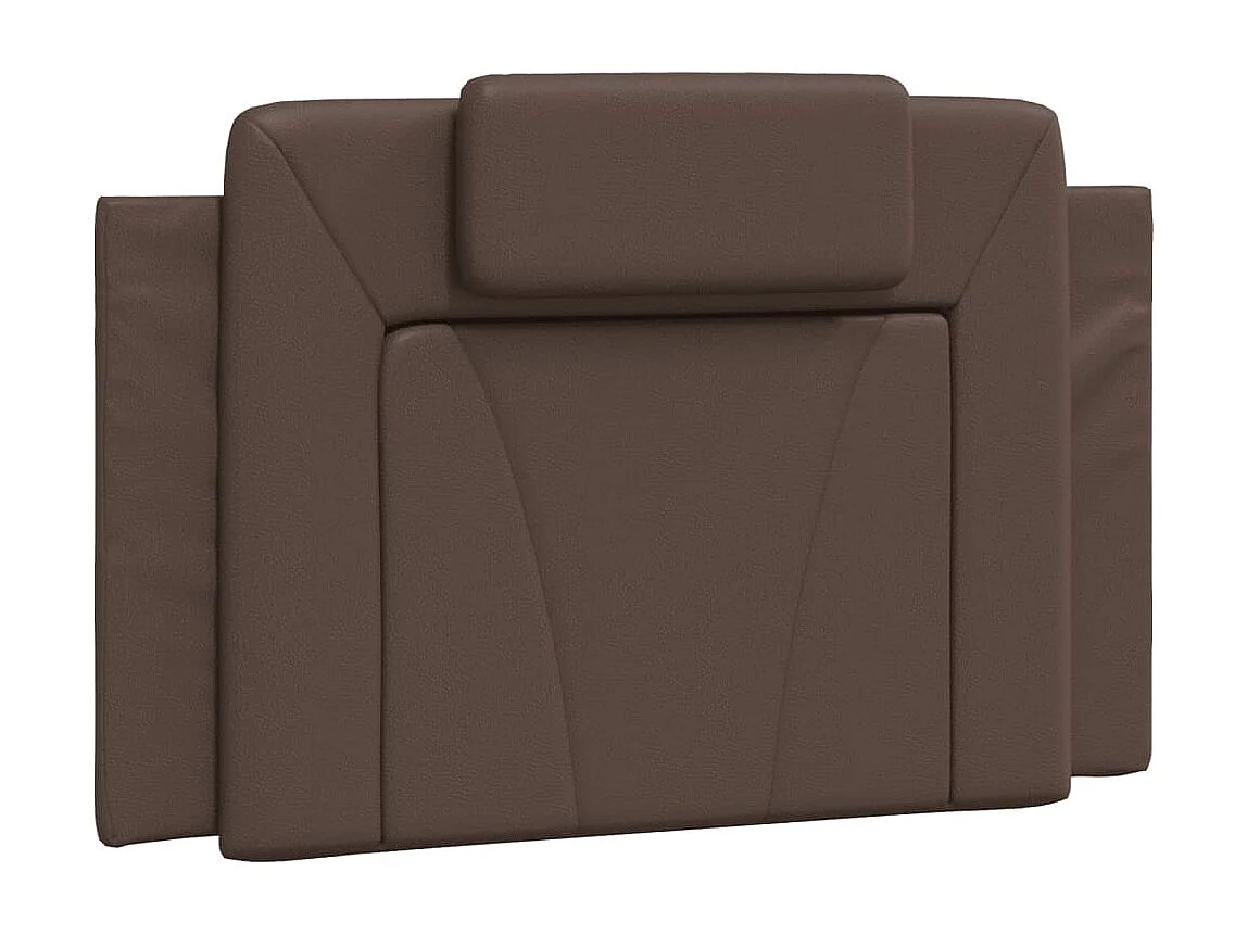 Letto con Materasso Marrone 90x190 cm in Similpelle