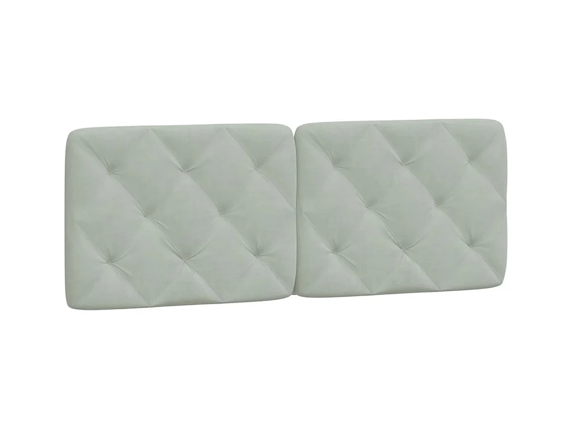 Lit avec matelas gris clair 140x200 cm velours