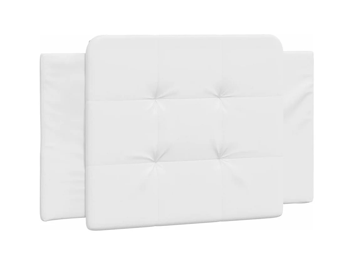 Lit avec matelas blanc 100x200 cm similicuir