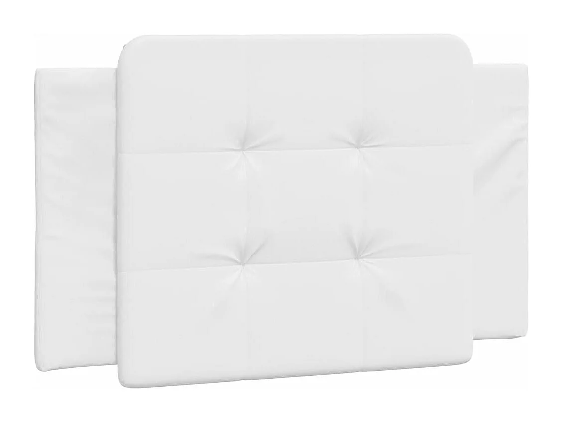 Lit avec matelas blanc 100x200 cm similicuir