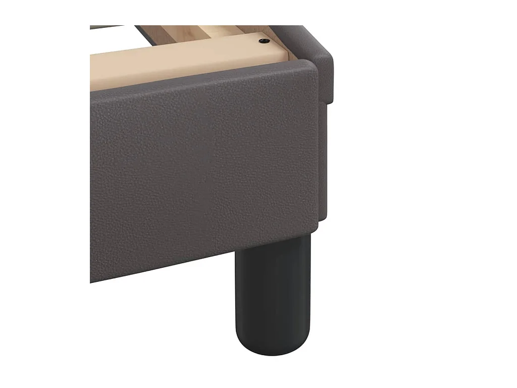 Bett mit Matratze Schwarz 140x200 cm Stoff