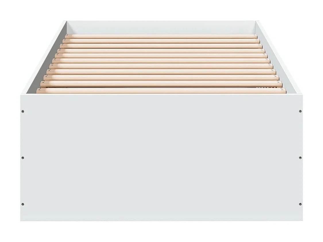 Cadre de lit sans matelas blanc 90x200 cm