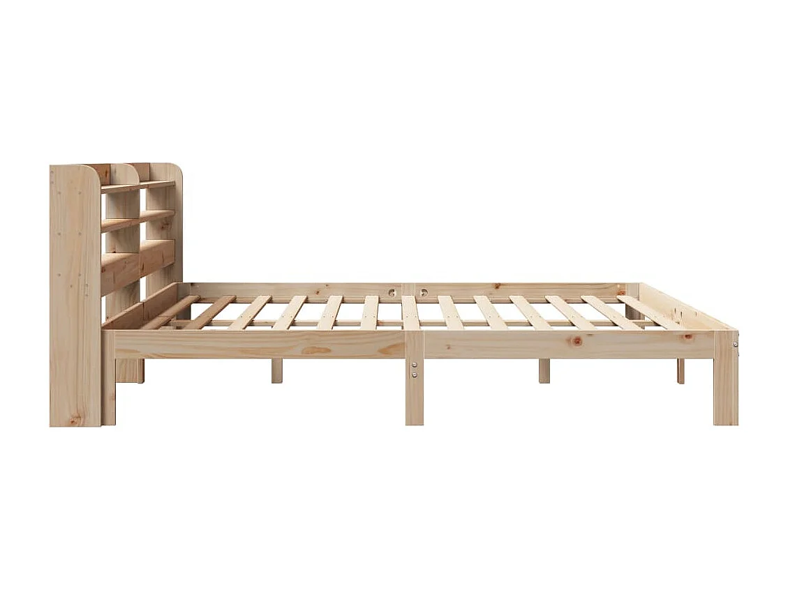 Cadre de lit avec tête de lit sans matelas 200x200 cm