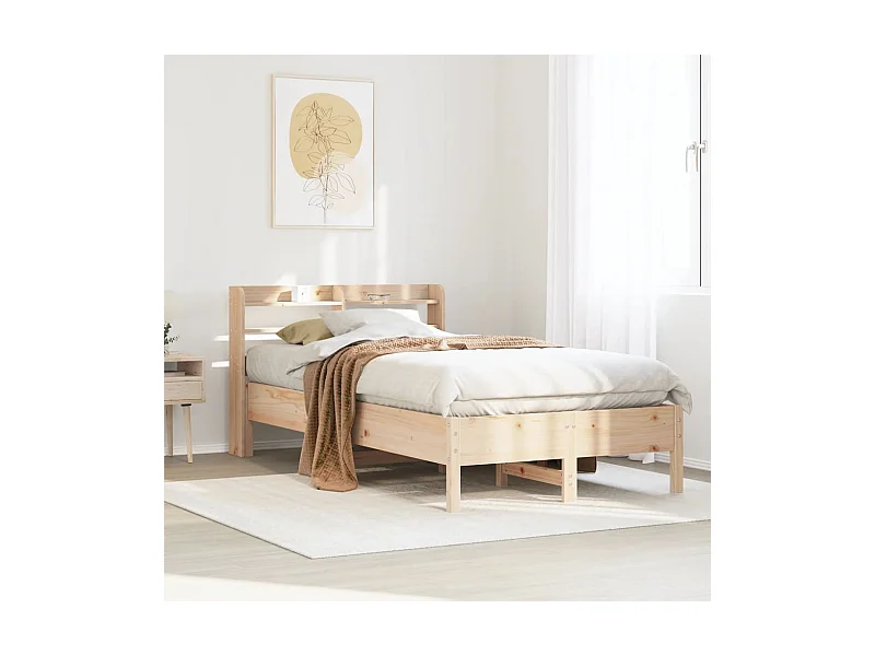 Cadre de lit sans matelas 120x200 cm bois de pin massif