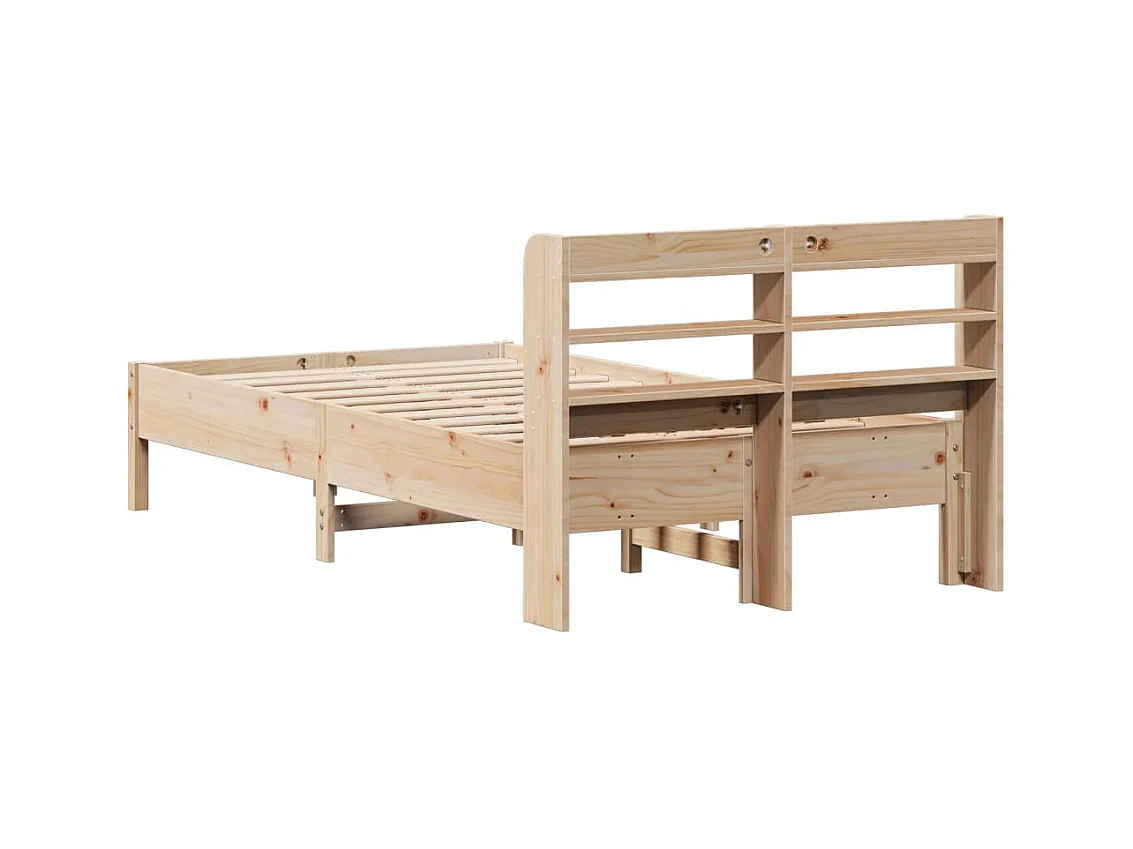 Cadre de lit sans matelas 120x200 cm bois de pin massif
