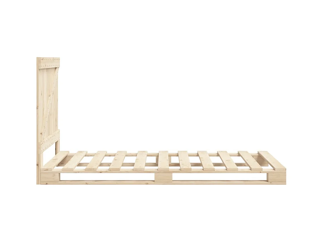 Cadre de lit sans matelas avec tête de lit 90x200 cm