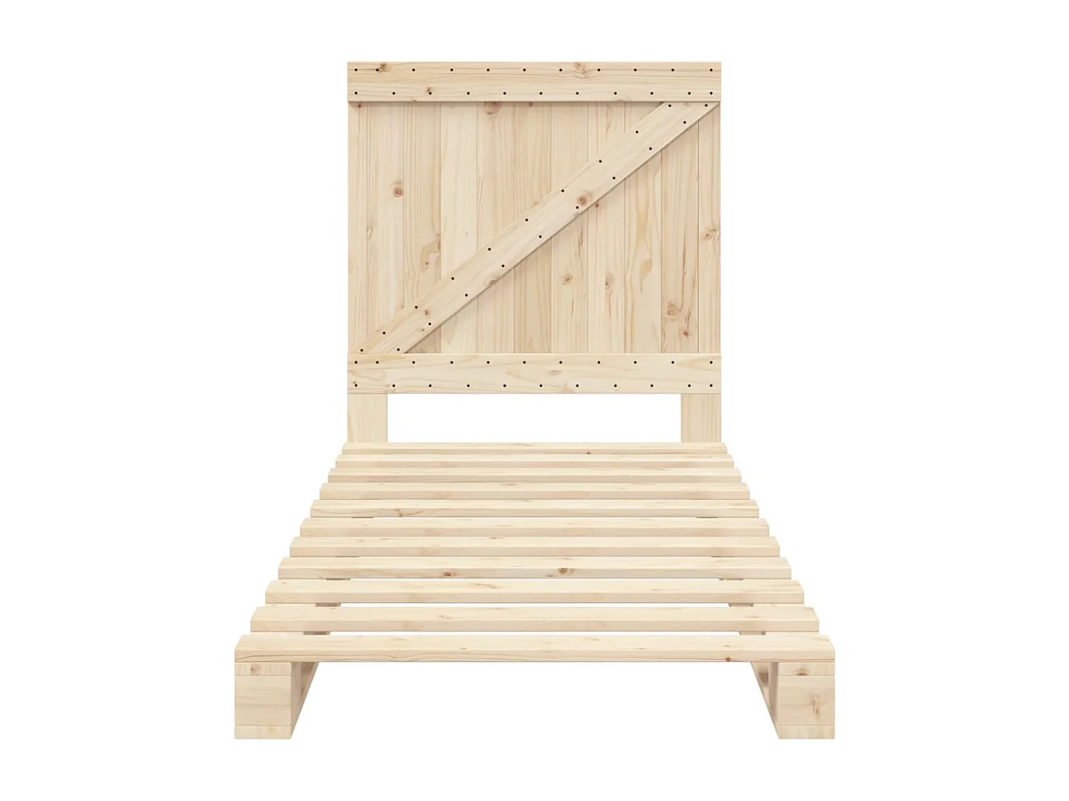 Cadre de lit sans matelas avec tête de lit 90x200 cm