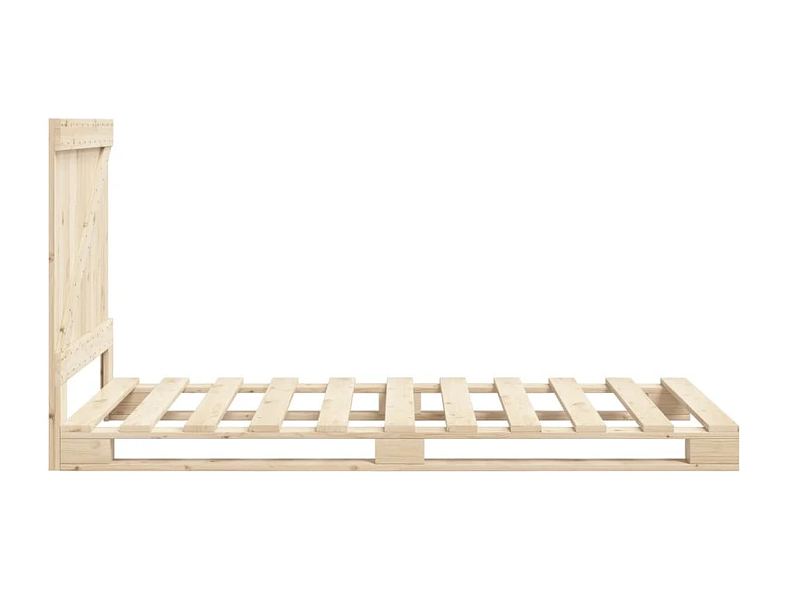 Cadre de lit sans matelas avec tête de lit 90x200 cm