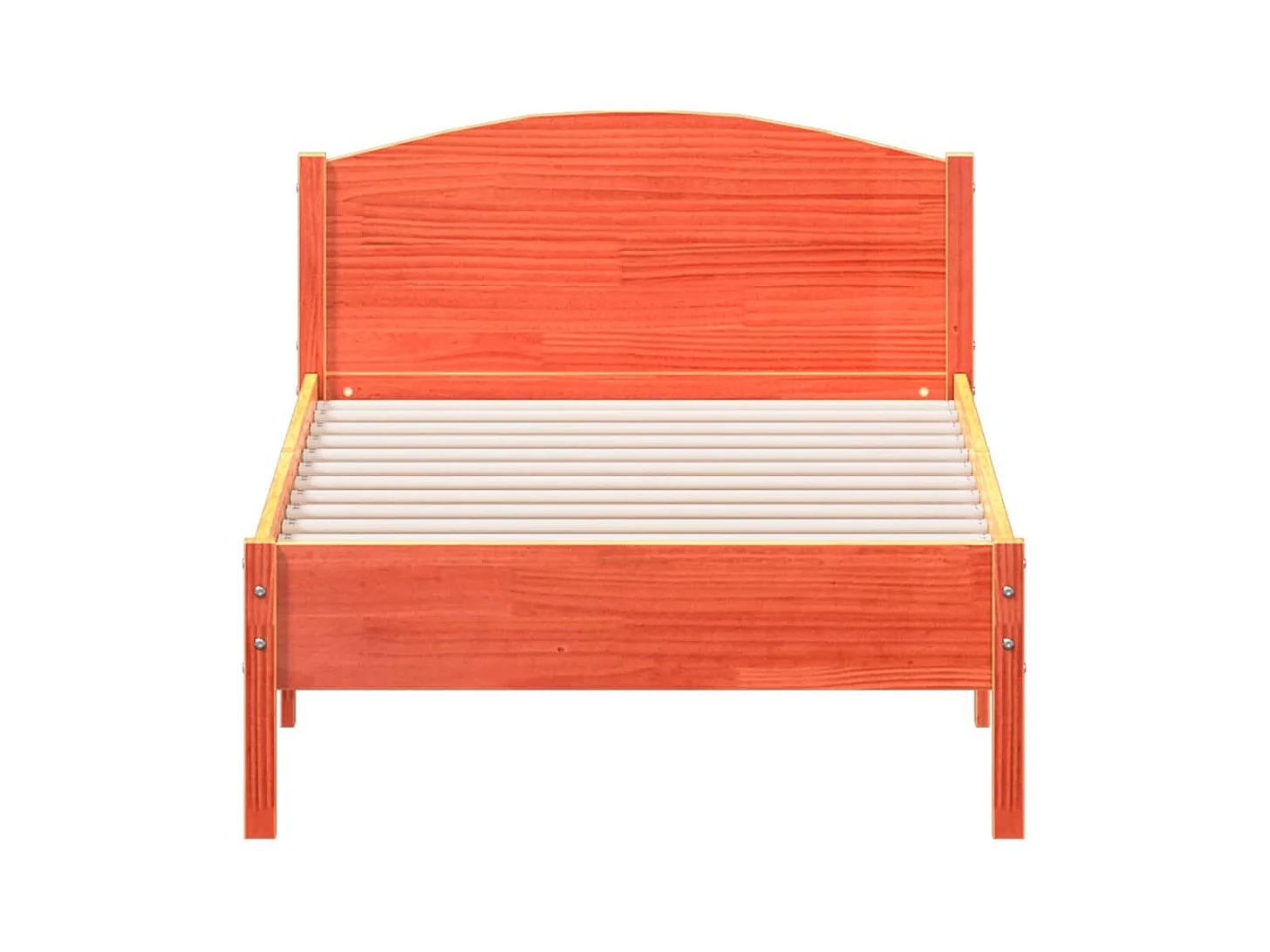 Letto senza Materasso Marrone Cera 90x190 cm in Legno di Pino