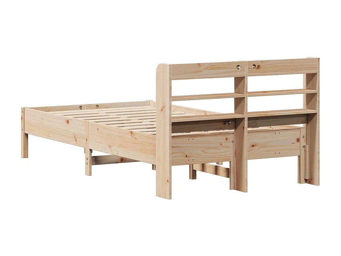 Giroletto senza Materasso 100x200 cm in Legno Massello di Pino