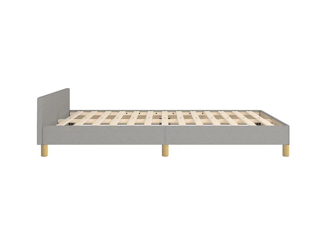 Letto a Baldacchino Nero in Metallo 140x200 cm