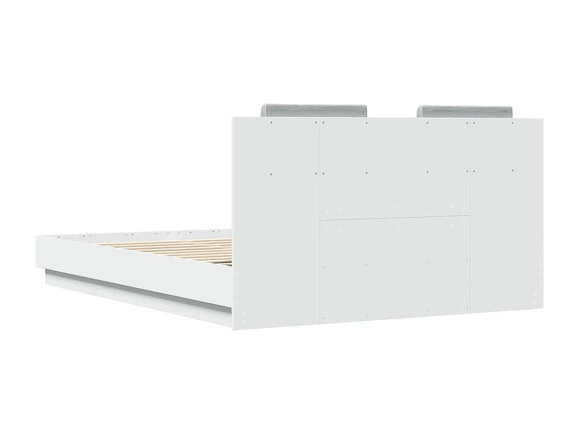 Cadre de lit sans matelas blanc 120x200 cm