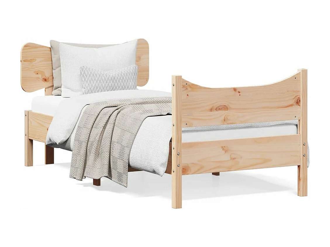 Cadre de lit sans matelas 90x200 cm bois de pin massif