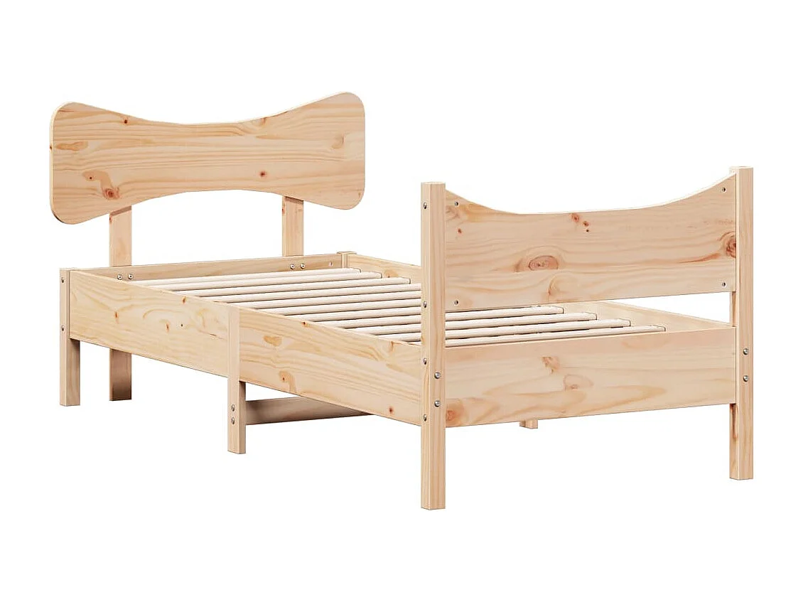 Cadre de lit sans matelas 90x200 cm bois de pin massif