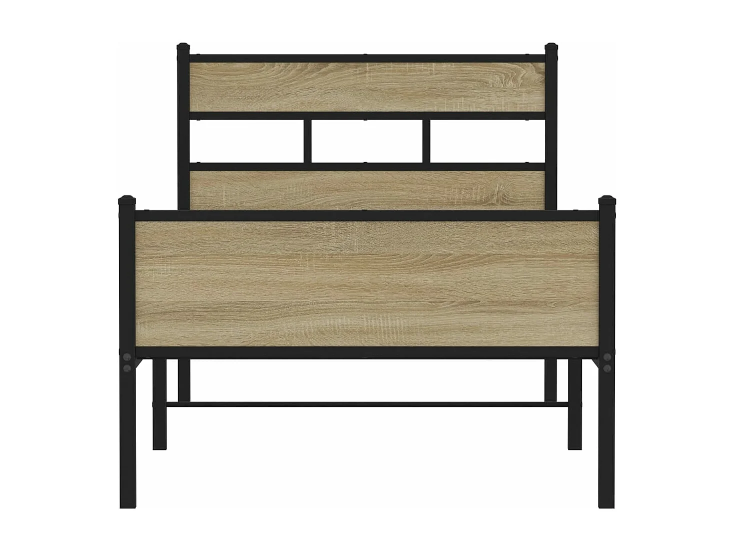 Cadre de lit sans matelas chêne sonoma 100x200 cm