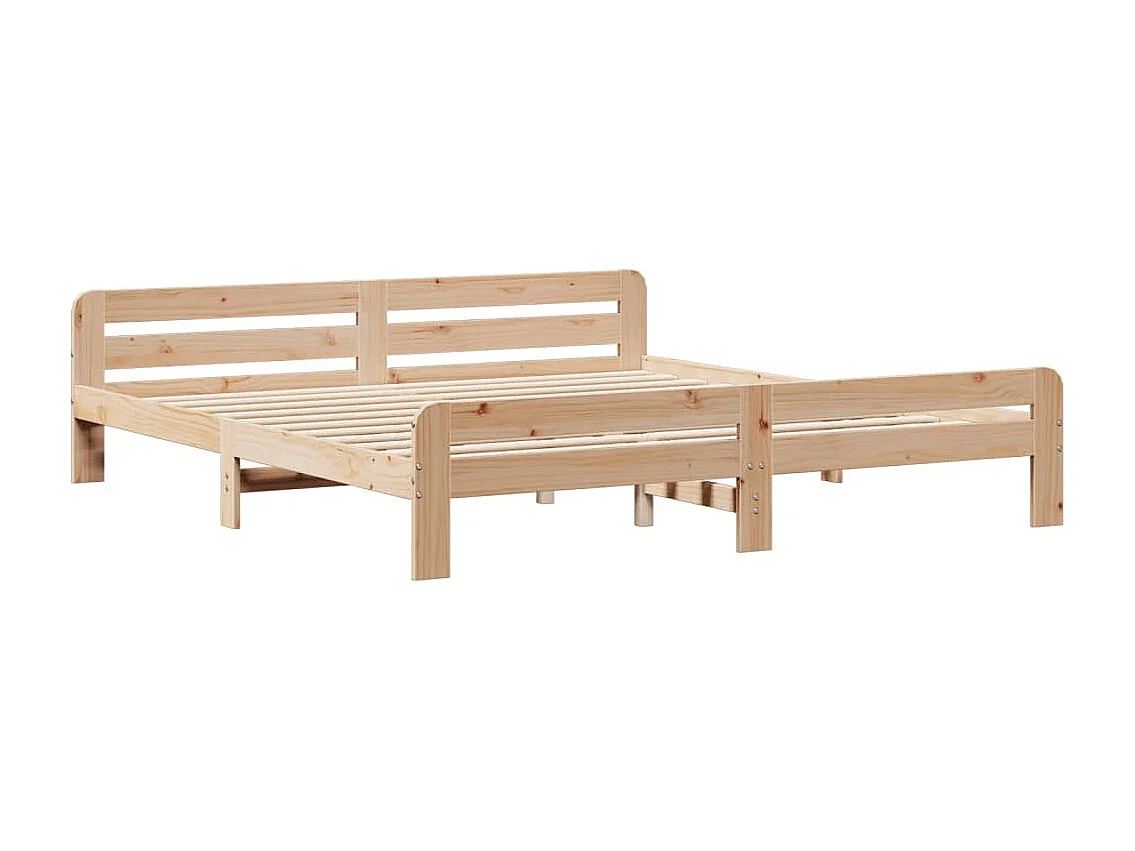 Cadre de lit sans matelas 200x200 cm bois massif de pin