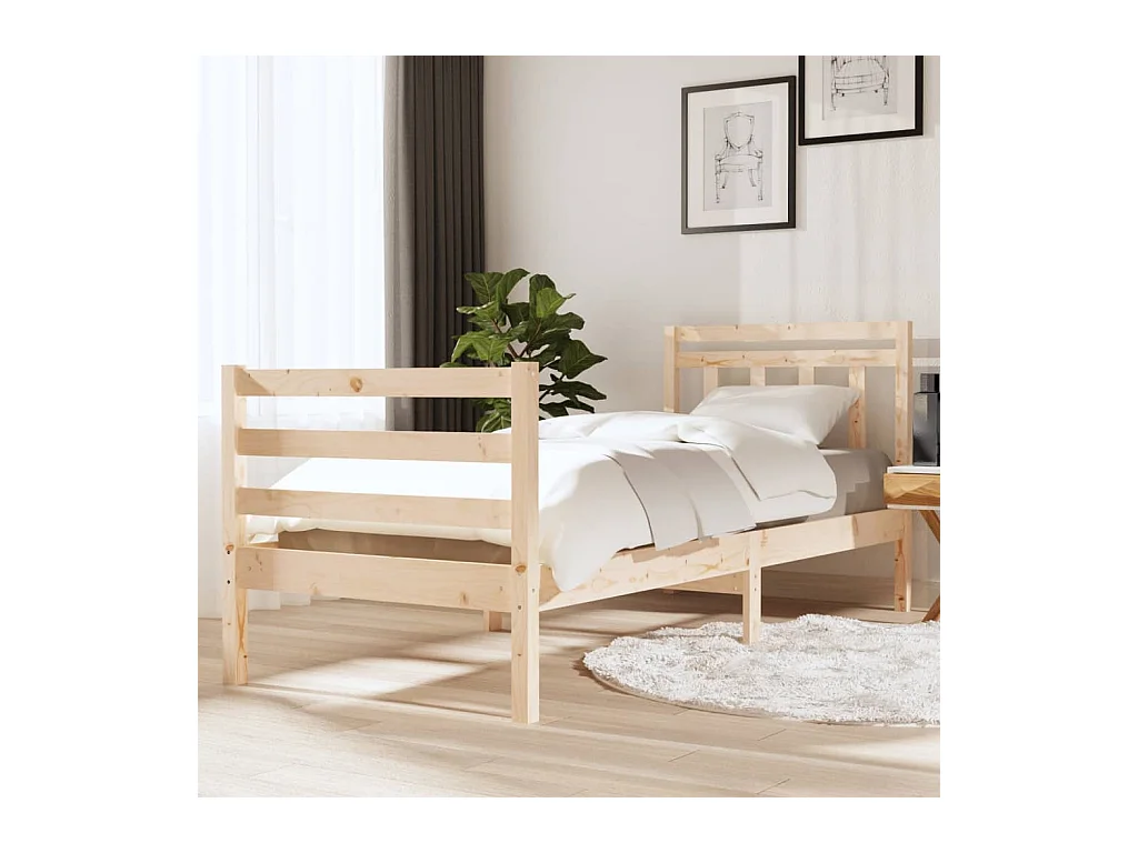 Bedframe massief hout 75x190 cm 2FT6 Small Single