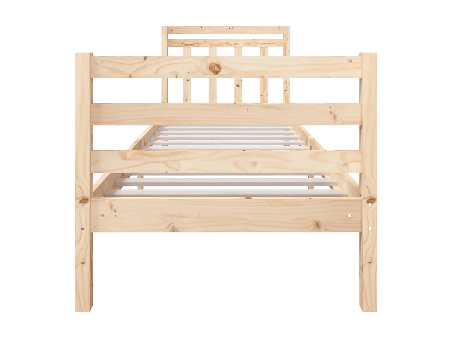 Cadre de lit sans matelas bois massif