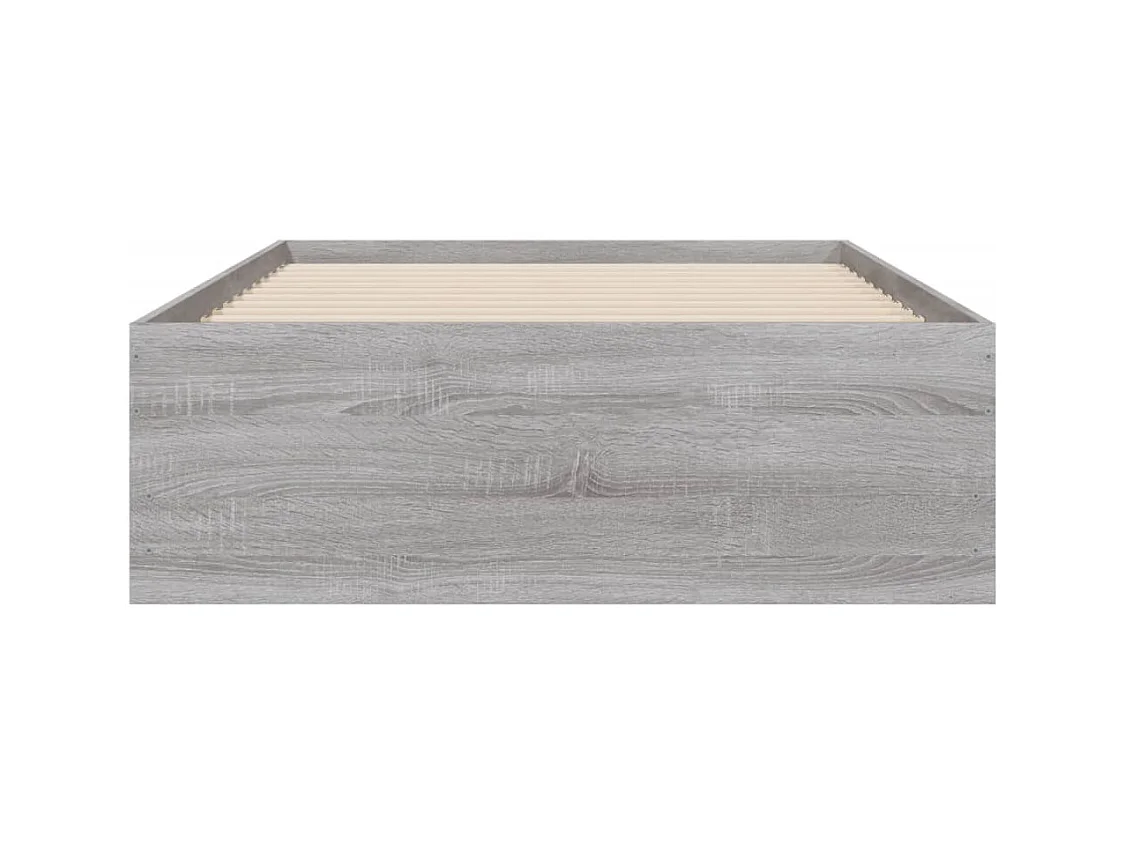 Giroletto Cassetti Grigio Sonoma 100x200 cm Legno Multistrato