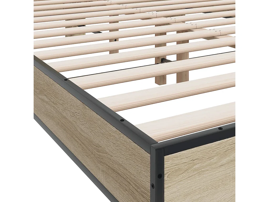 Giroletto Rovere Sonoma 140x190 cm in Legno Multistrato Metallo