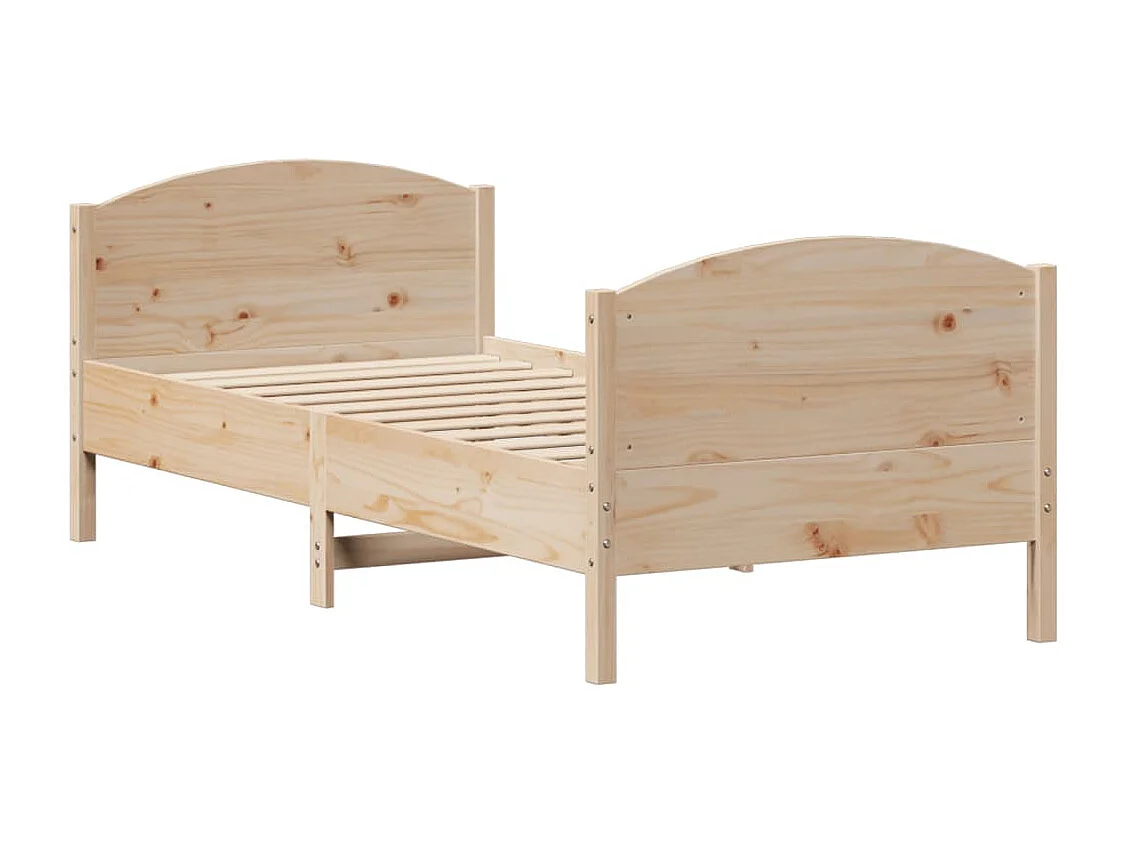 Cadre de lit sans matelas 100x200 cm bois massif de pin