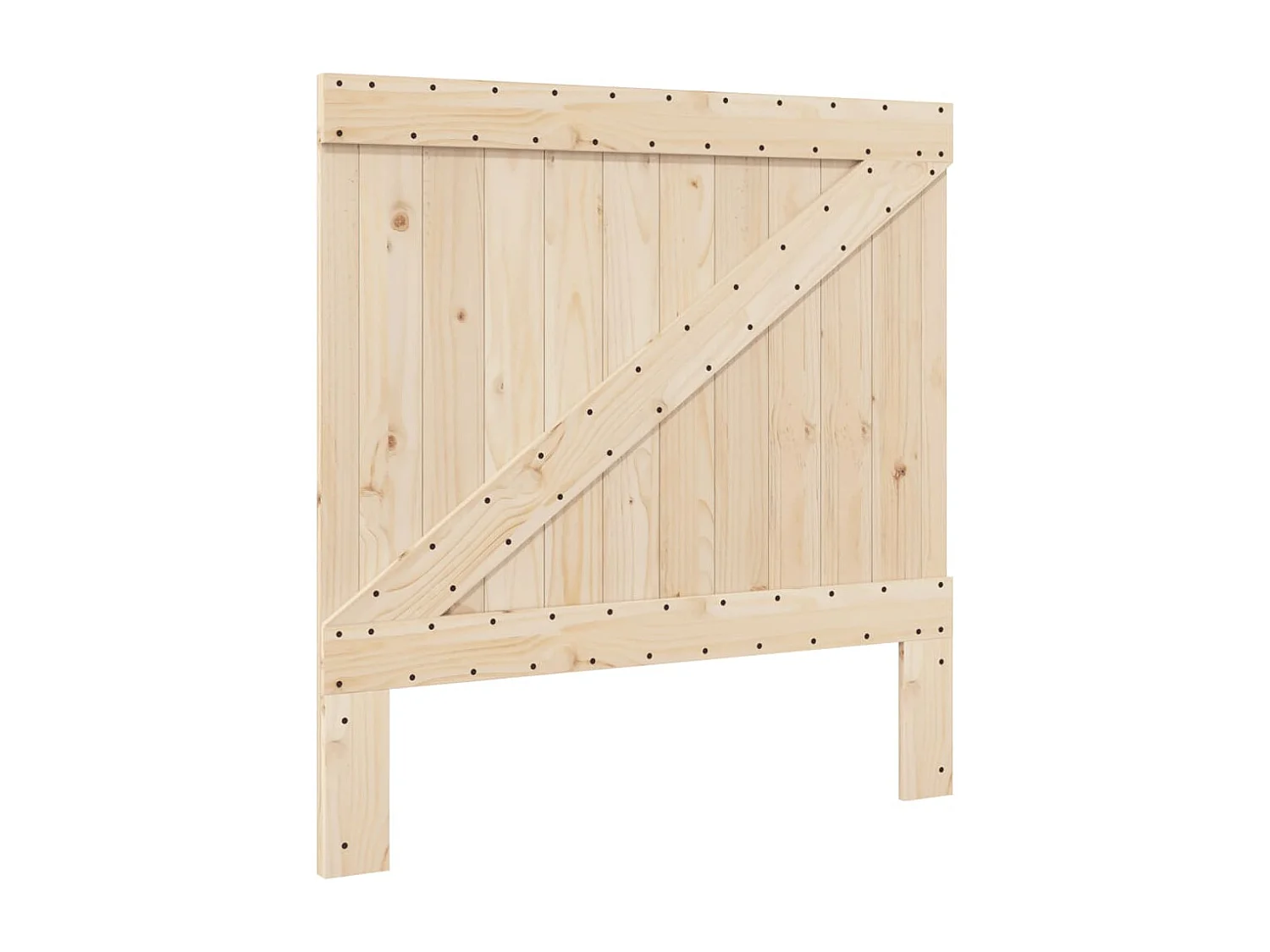 Estrutura de cama com cabeceira 100x200cm pinho maciço