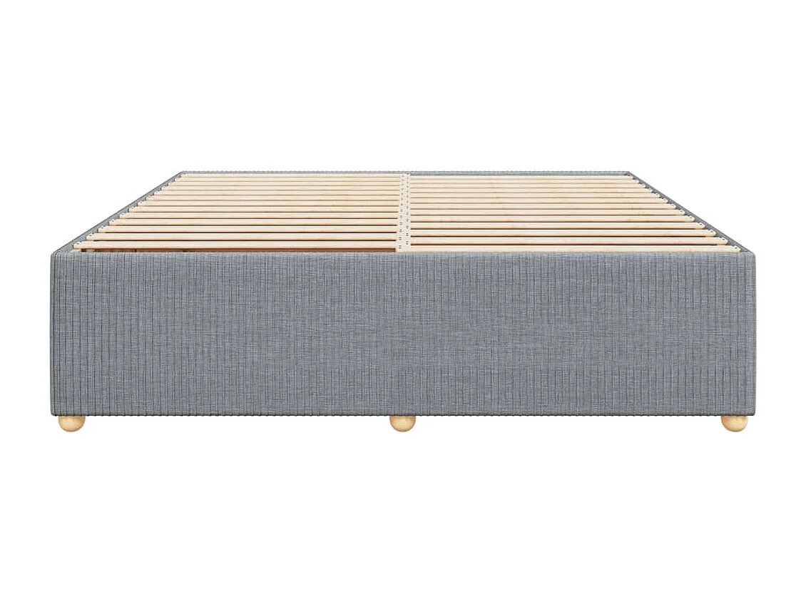 Giroletto senza Materasso Grigio Chiaro 180x200 cm Tessuto