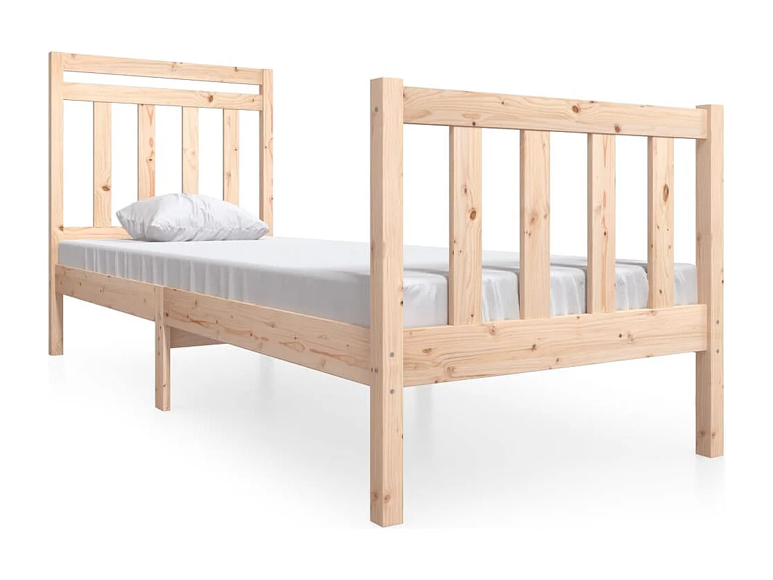Estrutura de cama pequena solteiro 75x190 cm madeira maciça