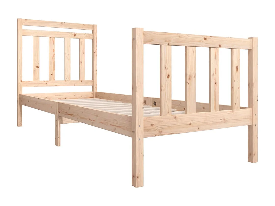 Cadre de lit sans matelas bois massif