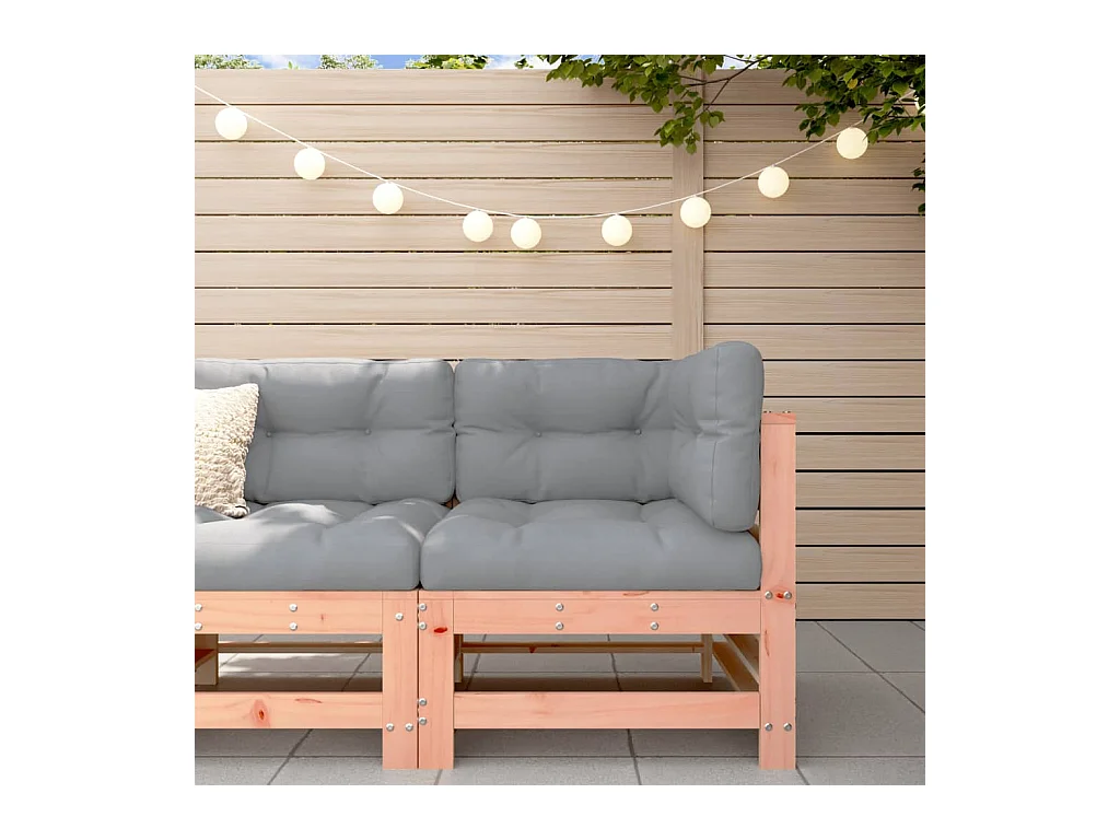 Canapé d'angle de jardin bois massif douglas