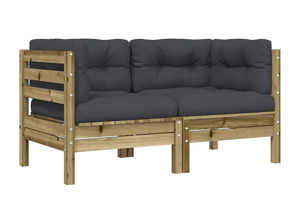 Móveis de jardim com almofadas 12 unidades de resina tecida bege