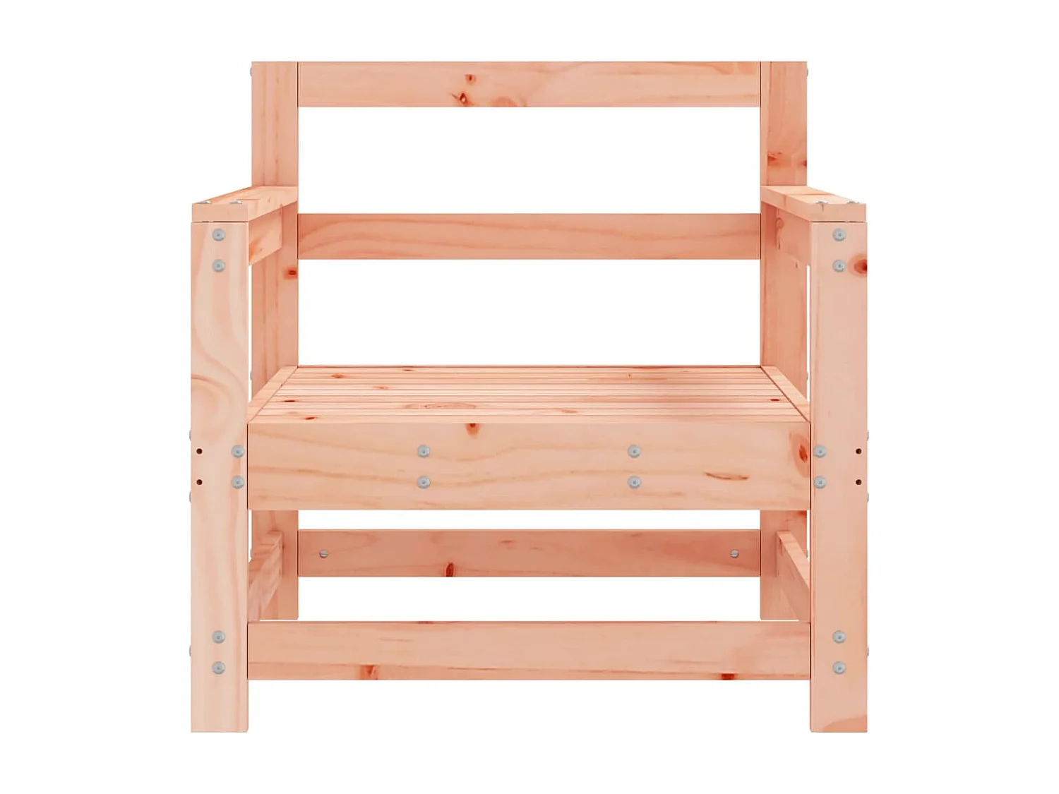 Chaises de jardin lot de 2 cm bois massif douglas